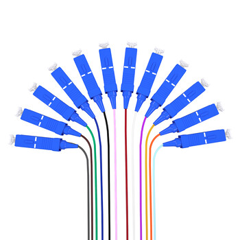 12芯方头束状尾纤全新SC12芯光纤跳线