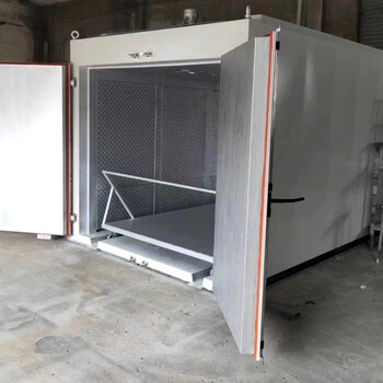 蘇州銀邦LYTC型臺車式烘箱軌道推入式烘烤箱300℃電加熱臺車爐