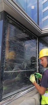 湛江阳江超长玻璃幕墙玻璃维修安装更换工程