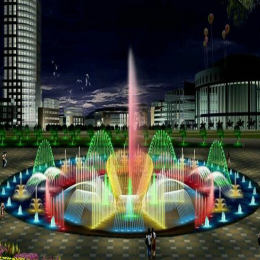 鹿邑广场喷泉提高当地形象