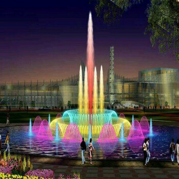 金湖大型喷泉安装为城市增添了色彩