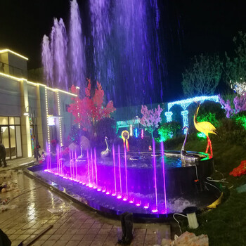 鹤壁湖面音乐喷泉施工绿色节能环保