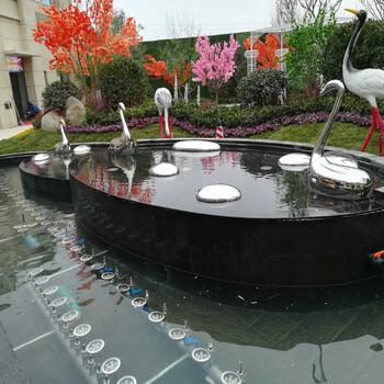 城阳园林喷泉安装可润湿环境空气
