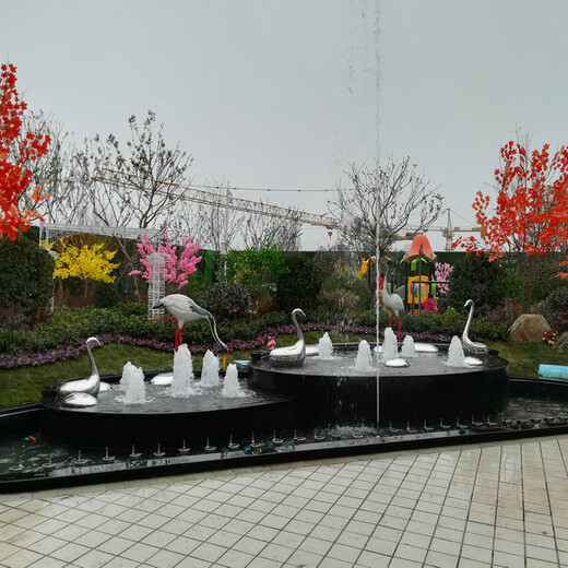 原阳湖面喷泉设计具有互动性