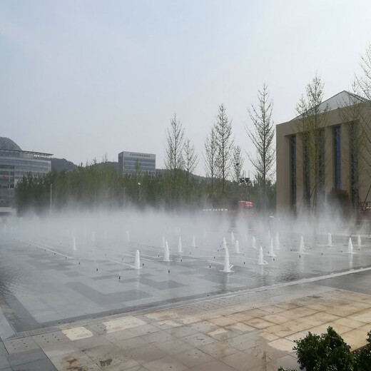 京山湖面喷泉设计改善城市风格环境