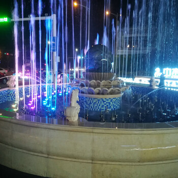 迎江广场音乐喷泉安装可润湿环境空气