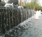 亳州景区假山喷泉湿润周围空气