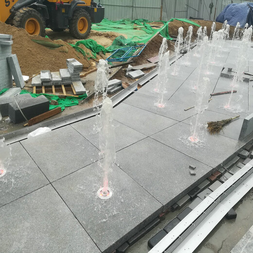 淄川多功能喷泉设计增加城市环境生机