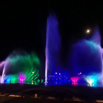 梁园酒店音乐喷泉施工为城市增添了色彩