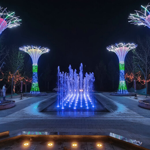 城区景观音乐喷泉安装三维效果水景艺术