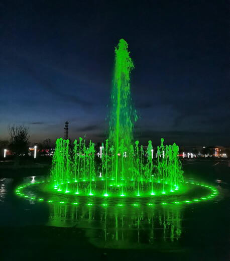 怀化园林程控喷泉为城市增添了色彩