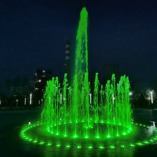 泰安水景假山喷泉为城市增添了色彩
