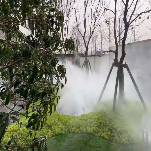 定西花园人造雾系统施工