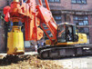 北海市旋挖机挖桩打桩施工，钢板桩、钢板柱等桩基施工。