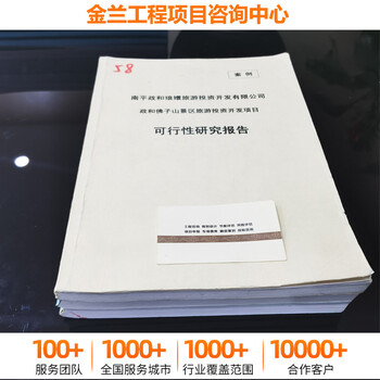 可研報(bào)告編寫(xiě)公司/項(xiàng)目可行性報(bào)告350+城市服務(wù)