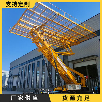 河南高空压瓦机室内打反吊顶平台高空作业升降平台