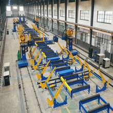 H型钢（重钢）焊接生产线装配式钢结构设备钢结构加工生产线图片