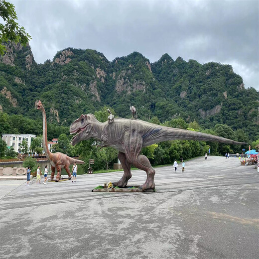 恐龙展史前暴龙肆虐全城恐龙科普展仿真恐龙化石骨架