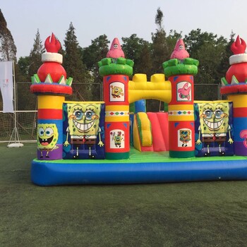 北京儿童节游戏道具充气城堡充气新款充气堡摇摇车打地鼠租赁