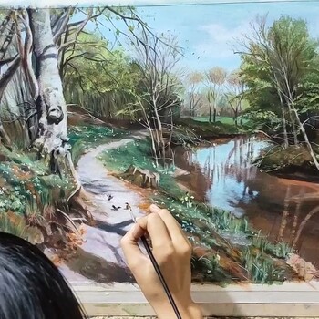 青島嶗山區成人學美術素描水彩油畫國畫插畫，零基礎學畫畫