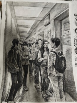 嶗山區(qū)美術(shù)藝考聯(lián)考素描速寫場景集訓(xùn)