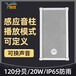 YX276红外线人体感应语音提示器大功率报警器24V防水音柱声音定制