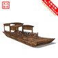 中式旅游觀光船仿古游船休閑木船江南烏篷船圖片