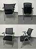 帶活動小桌板會議椅一體折疊式培訓椅帶扶手電腦椅子