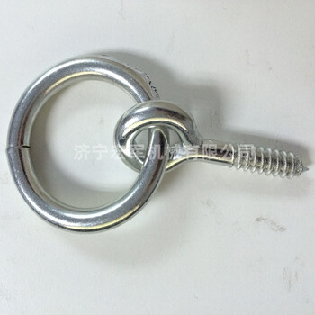 宏军批量生产吊环螺栓不锈钢吊环螺丝带圆环羊眼圈大小