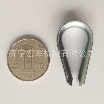 宏軍出售DIN6899A套環(huán)電鍍鋅德式套環(huán)鋼絲繩雞心環(huán)
