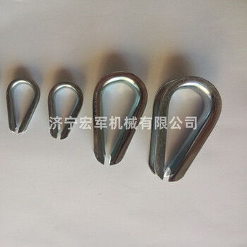宏軍出售DIN6899A套環(huán)電鍍鋅德式套環(huán)鋼絲繩雞心環(huán)