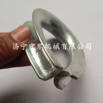 宏軍銷售日式A型雞心環(huán)5/8電鍍鋅A型雞心環(huán)鋼絲繩重型套環(huán)
