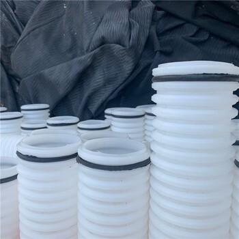 PVC雙壁打孔100mm半圓波紋管