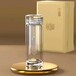 西安思宝/圣以诺水晶茶杯代理，墨晶高透玻璃茶杯，礼盒装