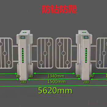 防爬防钻防撞闸机立式方形烤漆小摆闸超市感应闸机