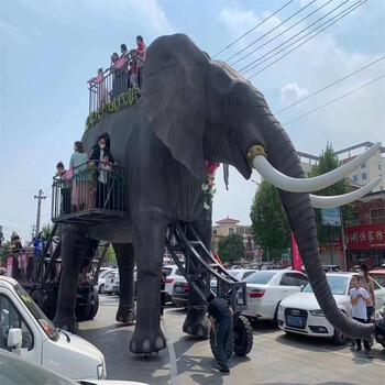 大型网红娱乐项目机械大象出租租赁机械大象巡游