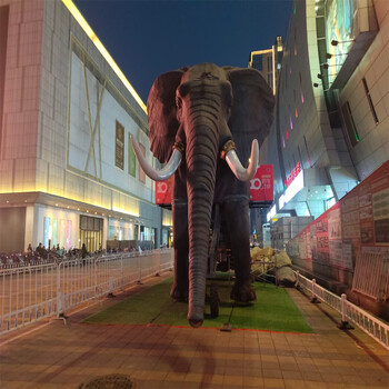 大型网红娱乐项目机械大象出租租赁机械大象巡游