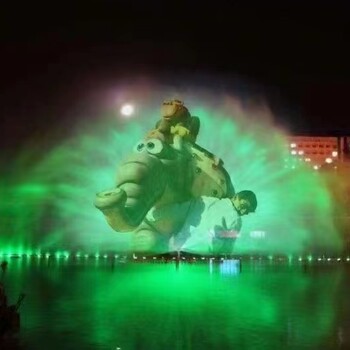 供應(yīng)景區(qū)水幕電影設(shè)備出租噴泉極光秀租賃水上電影投影
