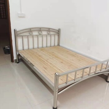 揭阳圆管床架单层铁床定做不锈钢床子母床工厂自产自销
