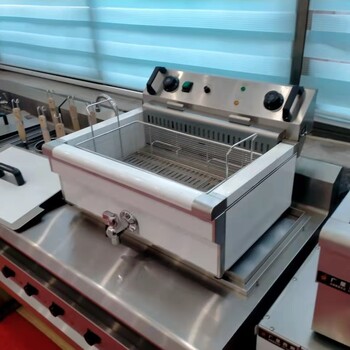 電炸爐油炸鍋大容量不銹鋼油炸機(jī)油條薯?xiàng)l家用炸雞排炸串?dāng)[攤機(jī)