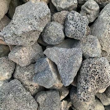 咸阳火山岩滤料水质提升河湖净化使用火山石黑色火山石