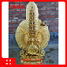 藏传密宗纯铜大白伞盖佛母居家摆件古色鎏金三世如来佛母佛像