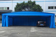 浙江湖州厂房过道电动推拉棚篮球网球遮雨棚物流仓储移动推拉雨篷