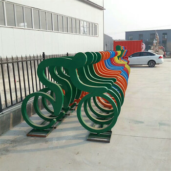 鍍鋅鋼板騎車人物剪影雕塑制作廠家