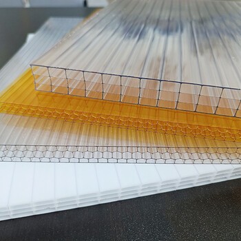 透明PC聚碳酸酯双层板鄄城阳光板厂棚屋面板