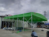 大型电动推拉雨棚活动仓库排档帐篷伸缩式移动户外篮球场遮阳雨蓬