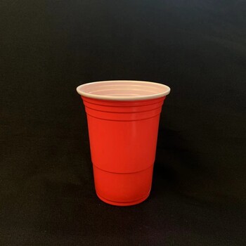 94口徑450ml一次性雙色杯紅白16ozpp雙色杯