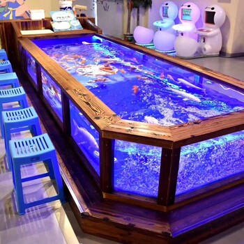 兒童游樂園鯉魚撈魚池游樂場奶嘴魚缸設備定制商場奶瓶喂奶魚水池