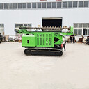 光伏電站打樁設備履帶式螺旋引孔機360度旋轉(zhuǎn)液壓鉆孔機