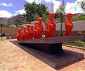 福州廣場建筑一群少林小和尚雕塑真功夫人物定制